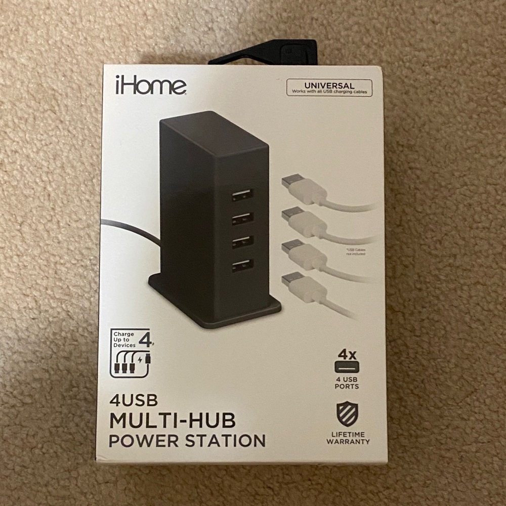 4 USB MULTI-HUB POWER STATION